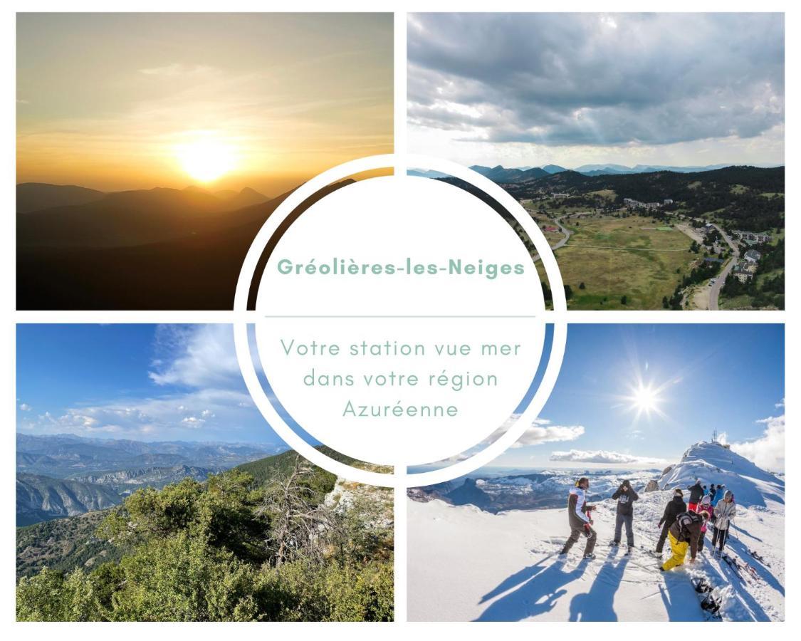 U061 - Grand Studio Renove - Vue Montagne Greolieres Dış mekan fotoğraf